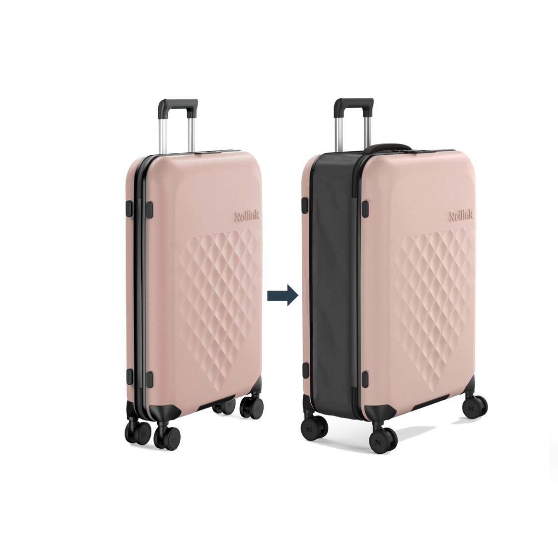 Rollink VEGA 360 Flex 4Wheel Spinner 26" Luggage - Rose Smoke