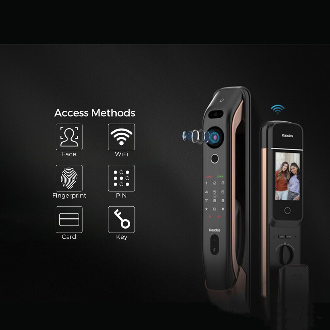 Kaadas K20 Pro Max Coppper + R8GD Lock Bundle