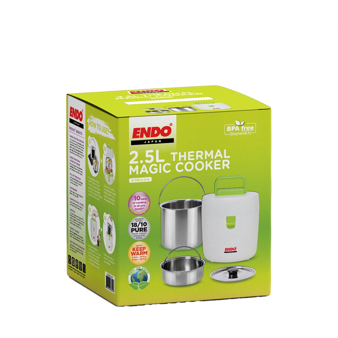 ENDO Thermal Magic Cooker - 2.5L (E-TMC2.5-N)