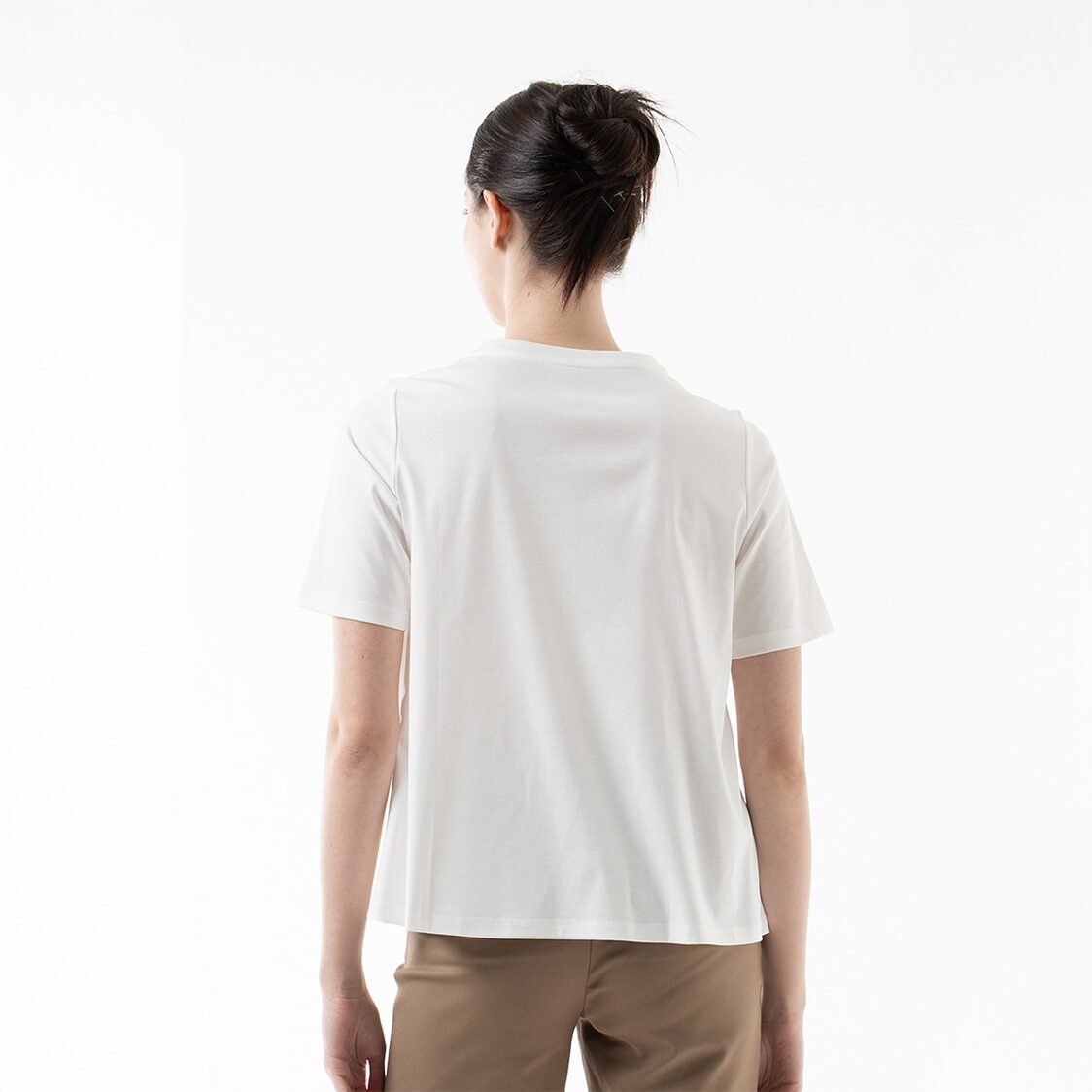 K/WOODS Essential Crew Neck Tee in Off White