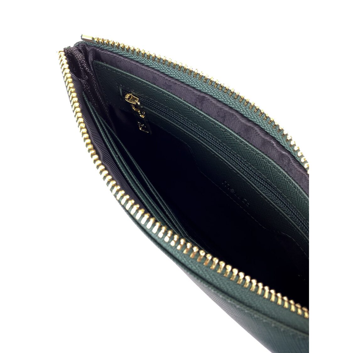 Mel&Co Saffiano-Effect Wristlet Loop Handle Pouch