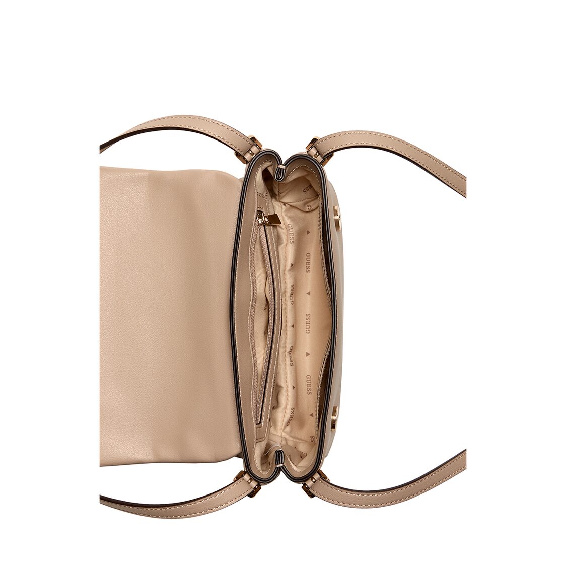 Guess Lefia Flap Shoulder Bag - Simply Taupe