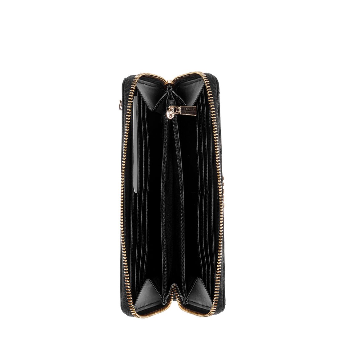 Guess Zarela Slg Large Zip Around - Black Logo