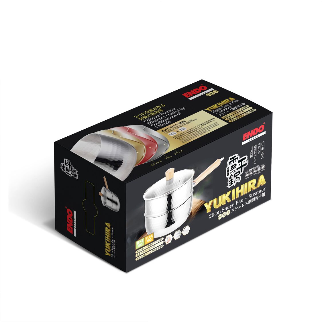 Endo Yukihira 20cm 3-Ply Saucepan + Steamer (E-SY20T)