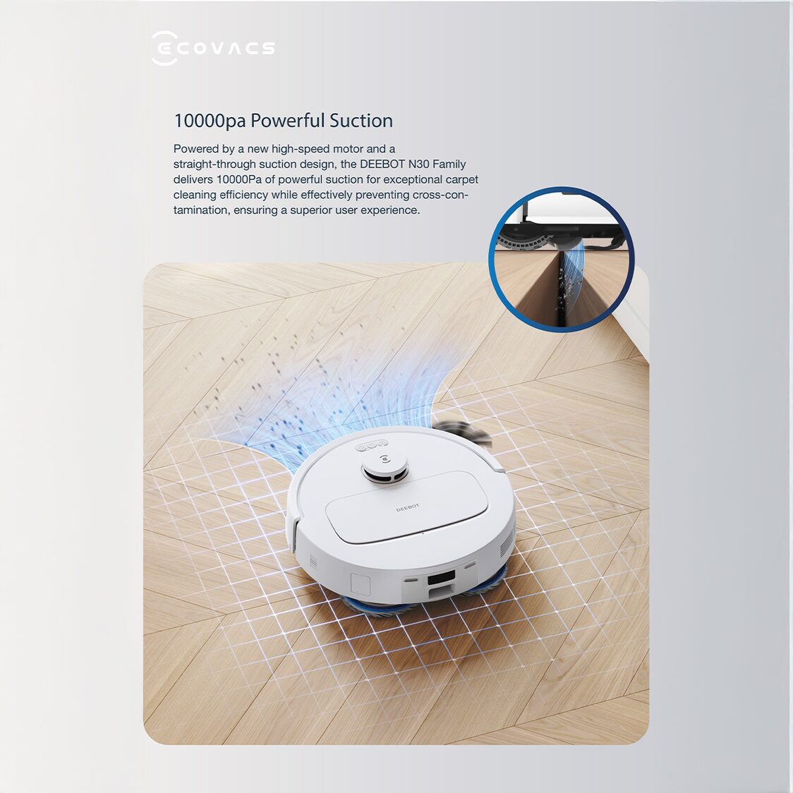 Ecovacs Deebot N30 Pro Omni - White