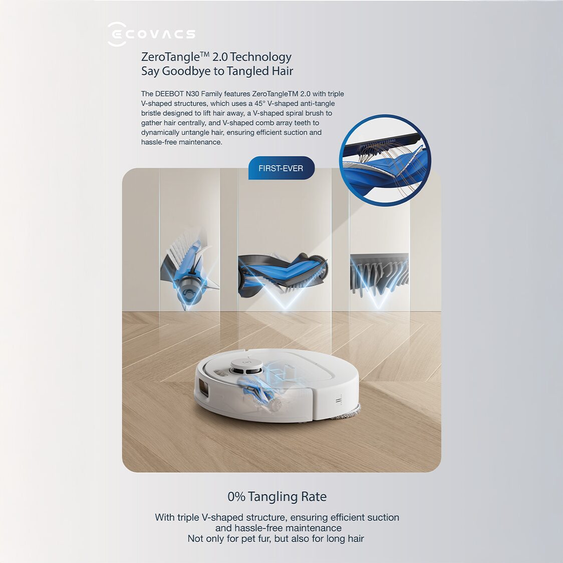 Ecovacs Deebot N30 Pro Omni - White