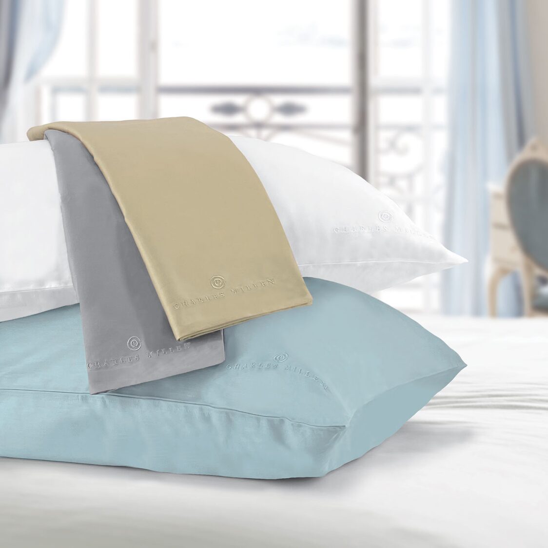Charles Millen Signature Collection CMSG-10A, 100% Extra Fine Long Staple Cotton, 1100TC Summer Quilt - Dove Grey