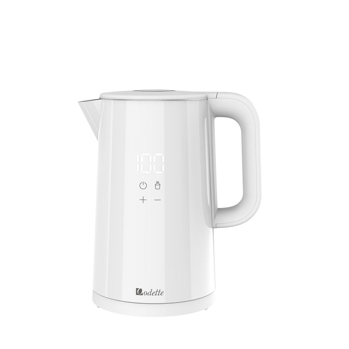 Odette Smart Double-Wall Digital Kettle 1.7L - White