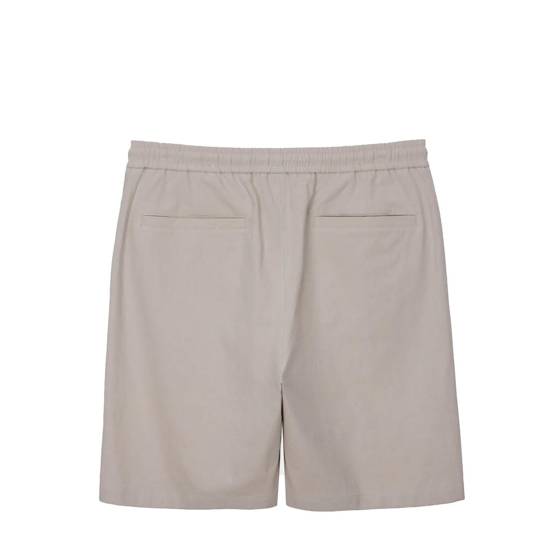 Mind Bridge Loose Fit Linen Full Banding Half Pants L/Beige