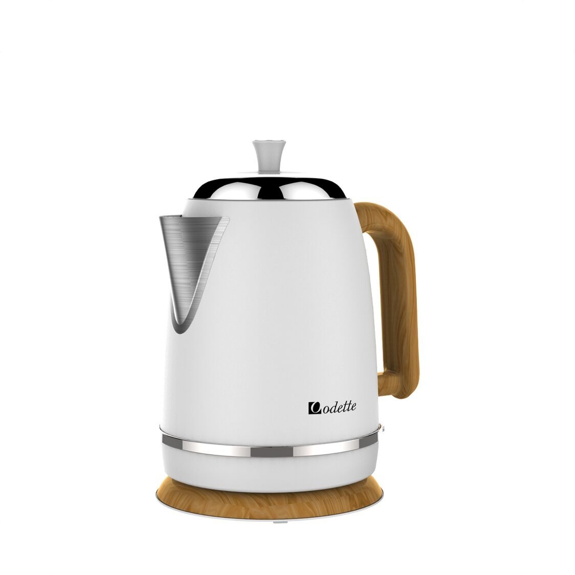 Odette 1.7L Retro Design Electric Kettle White