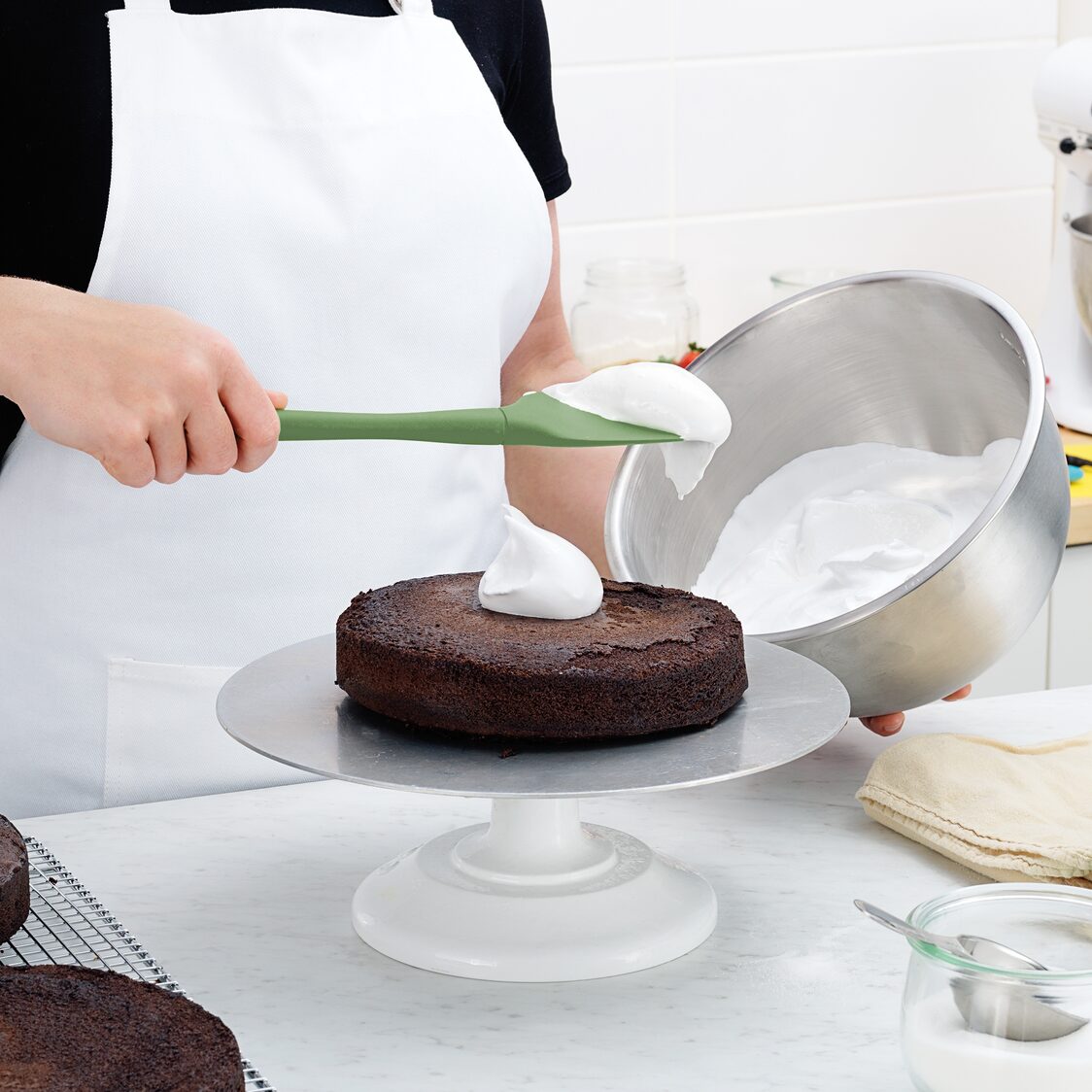 Tovolo Flex-Core All Silicone Spoonula Pesto