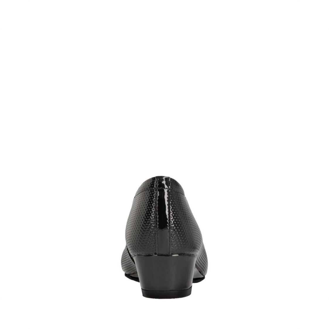Caratti 1991 Black Leather Wedged Heels (Short)