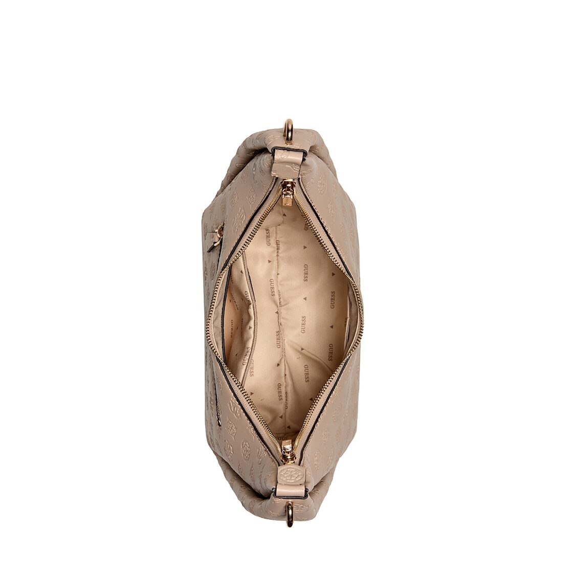 Guess Phoebe Hobo Shoulder Bag - Simply Taupe Logo
