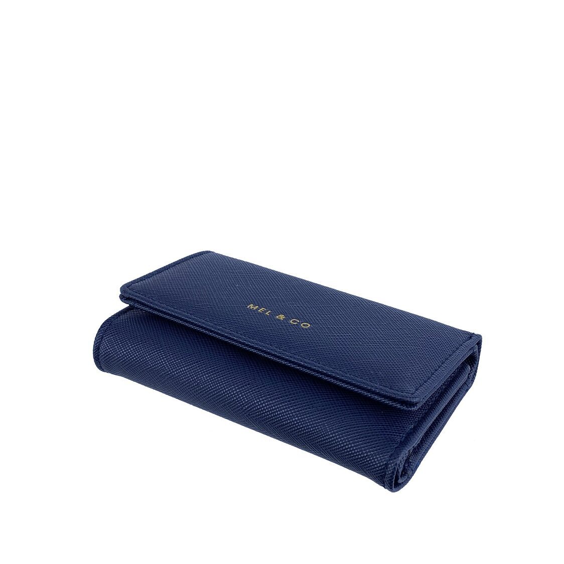 Mel&Co Saffiano Effect Basic Key Pouch MF609A-Navy