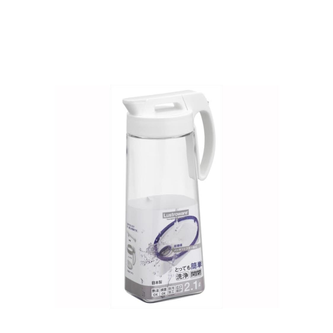 Lustroware Water Pitcher-2.1l (White)