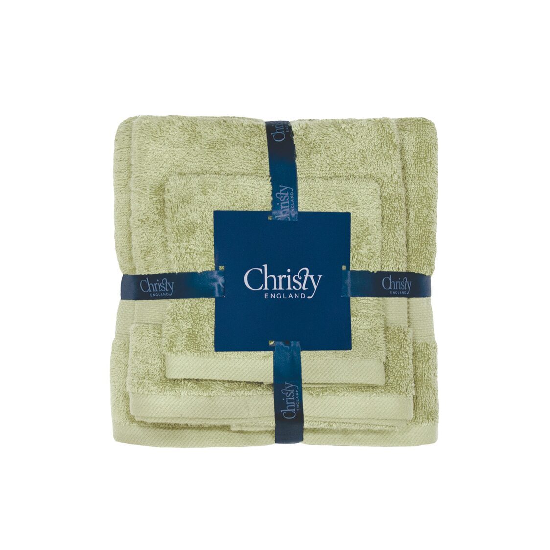 Christy 100% Combed Cotton 4pc (Face,Sports,Bath Towel & Terry Mat) Bundle Set