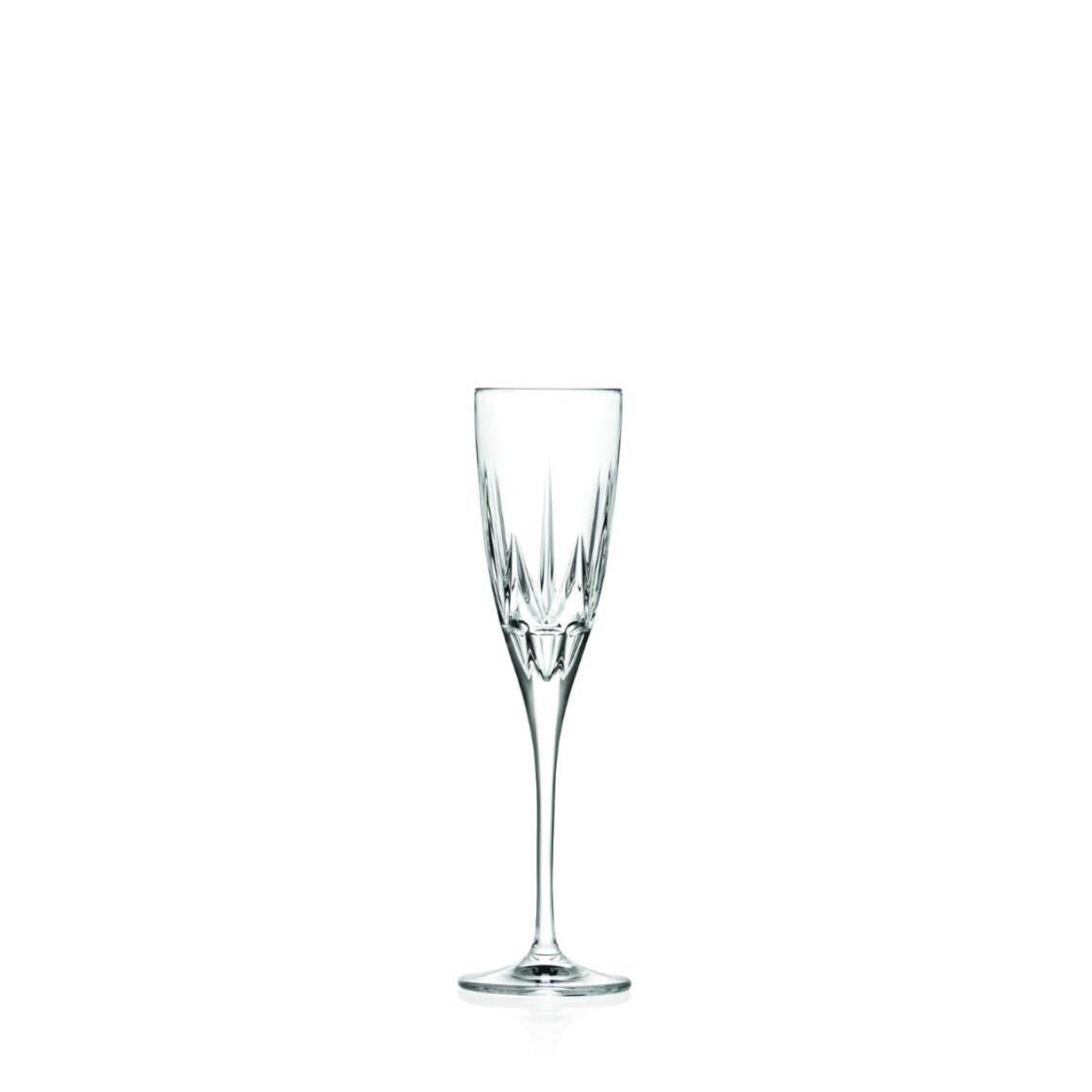RCR Chic #FL Champagne Flute Glasses 6pc Set 262320