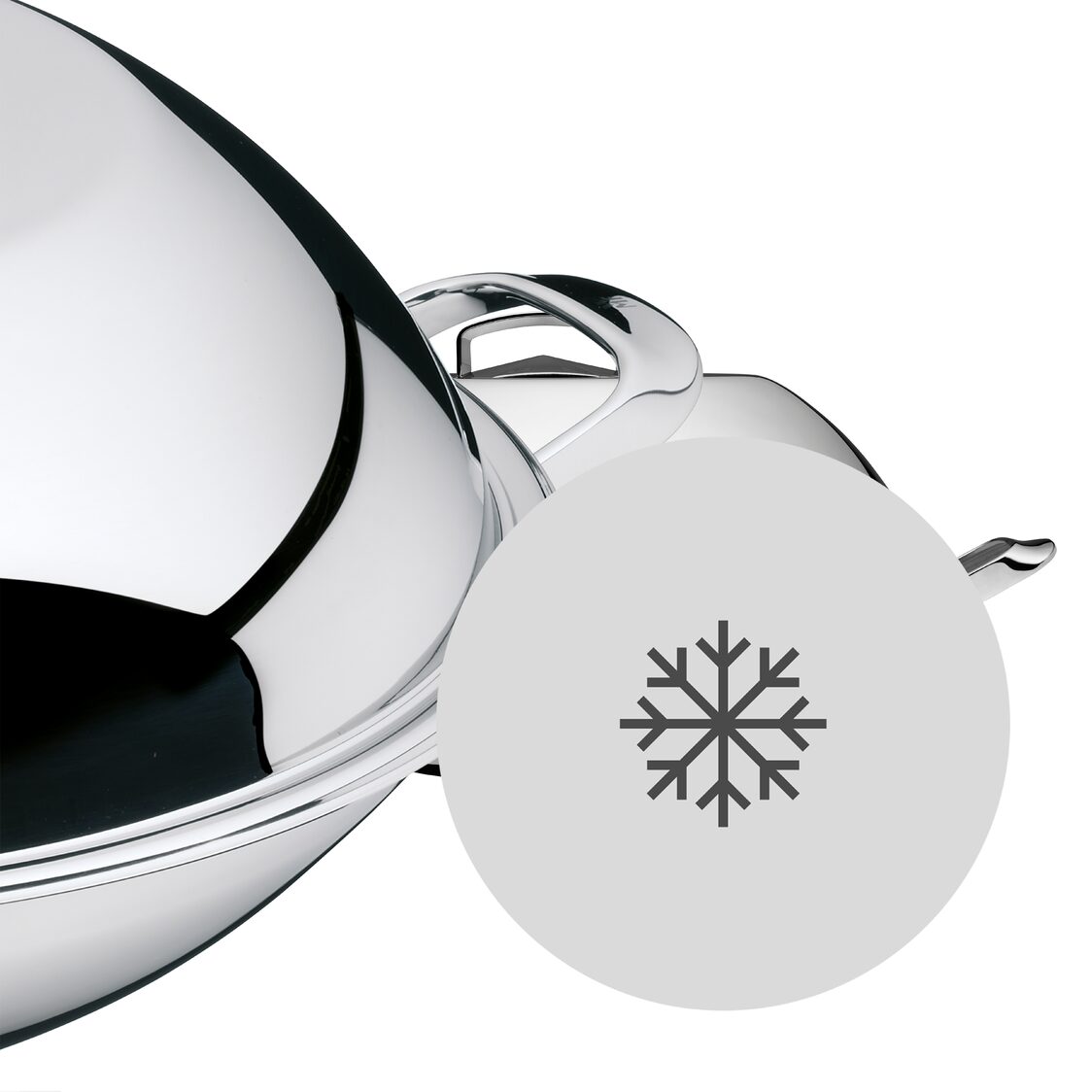 WMF Deep Chinese Wok 32cm With Lid - 2 Side Handles (07-9503-6040)