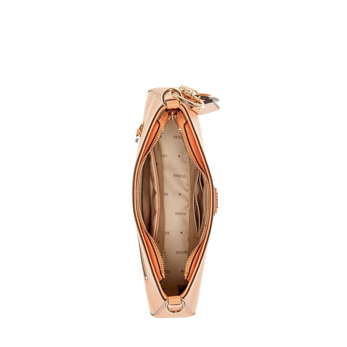 Guess Noelle Top Zip Shoulder Bag, Apricot