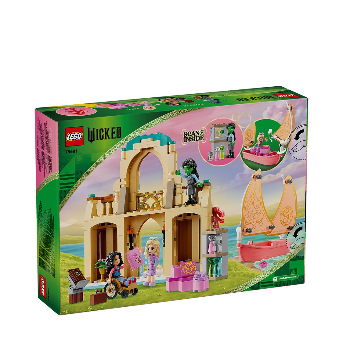 LEGO Wicked Glinda, Elphaba & Nessarose at Shiz University Building Set 75681