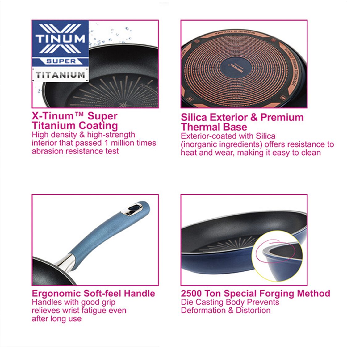 Happycall Classic Titanium IH 20cm Die Cast Frying Pan (3001-0389)