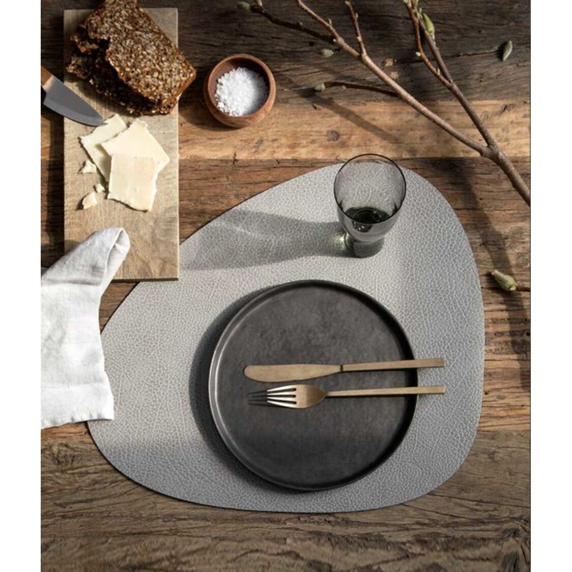 J. Rapee Litchi Placemat Silver