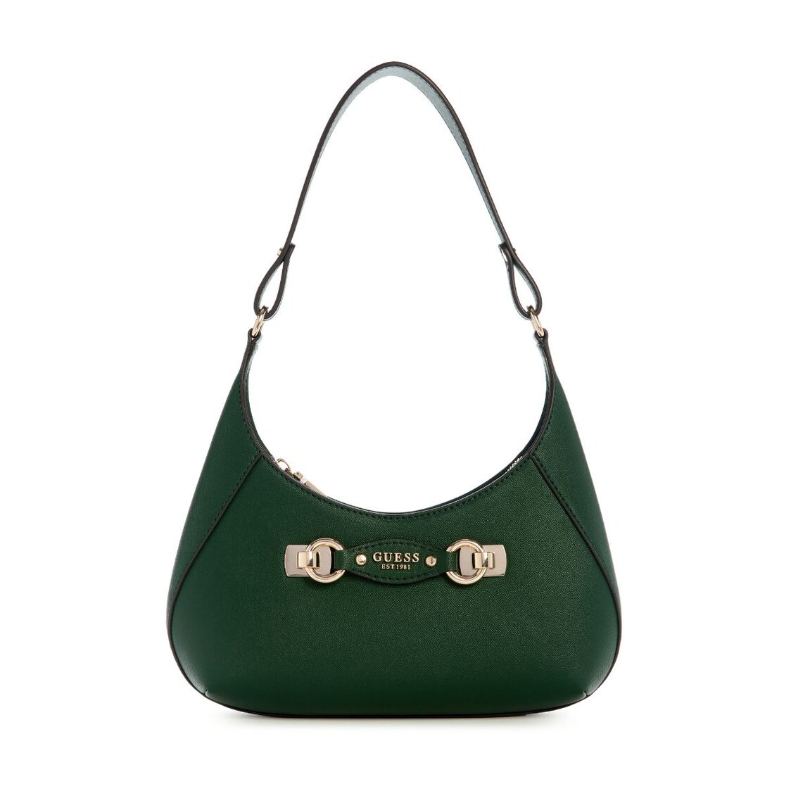 MIMINA TOP ZIP SHOULDER BAG,FOREST