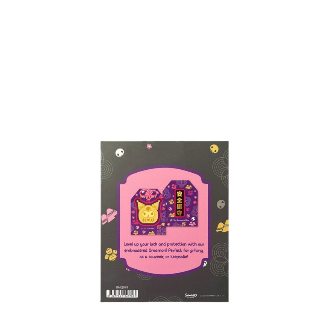 The Singapore Mint Sanrio Kuromi Daruma Gold Foil Charm Bag