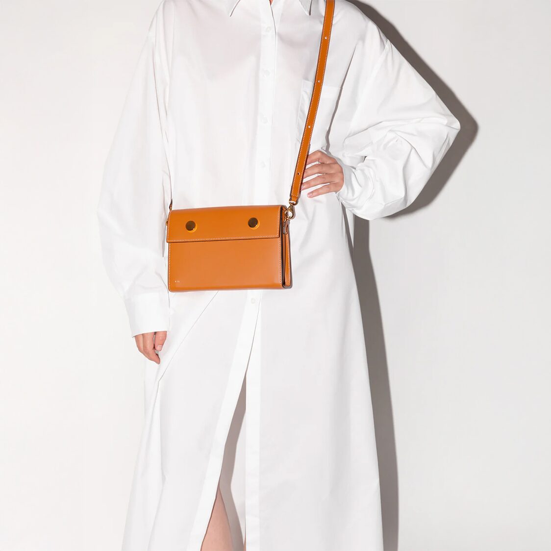 RSVP Golden Eyes Smooth Dulce Gold 2 Way Bag