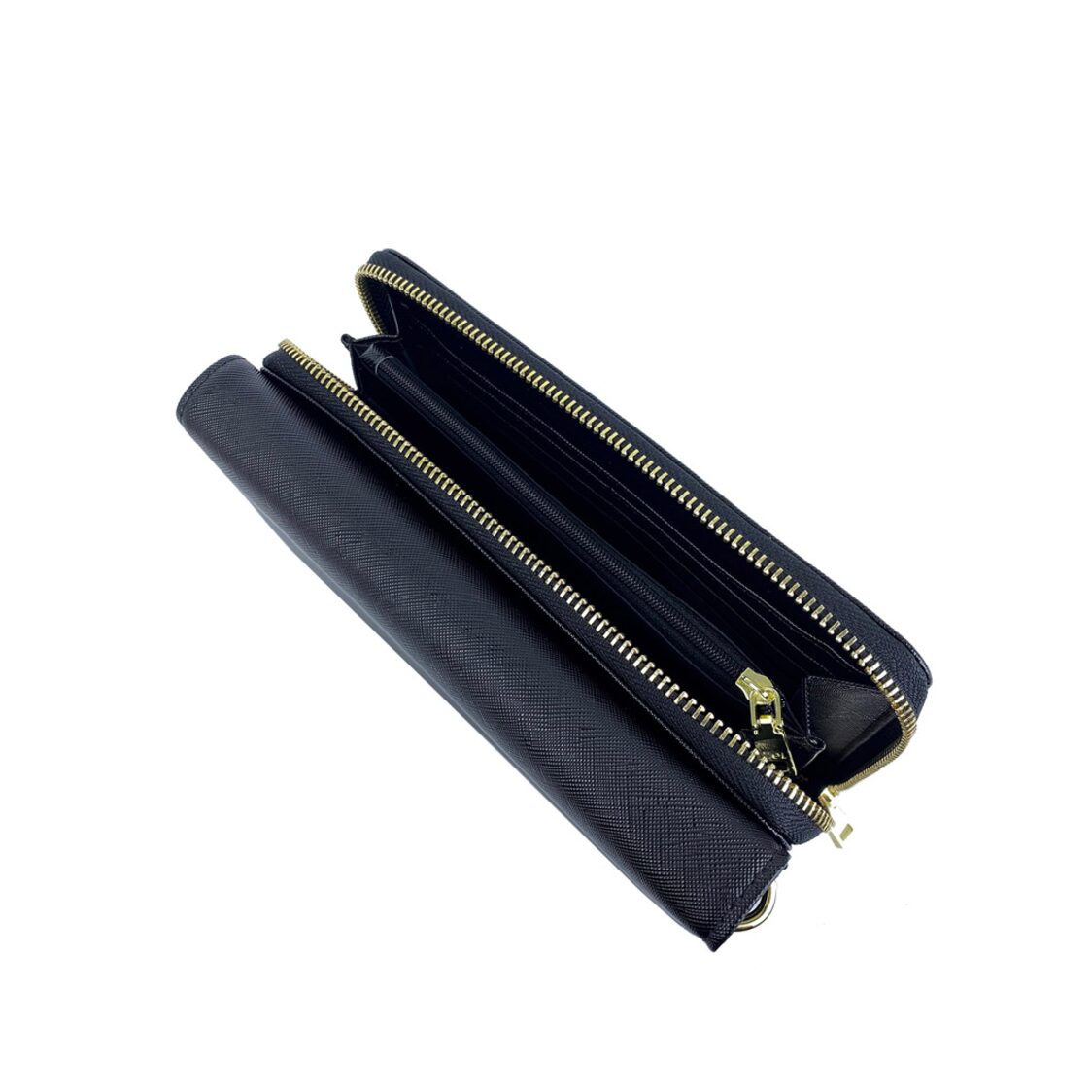 Mel&Co Saffiano-Effect Chain Wallet With Flap Compartment