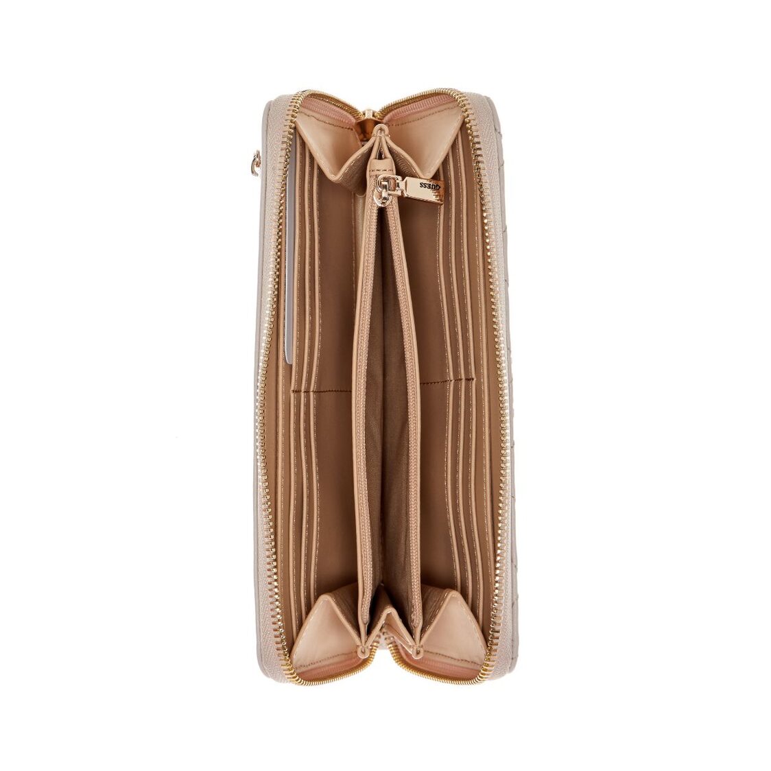 ALDINA SLG LARGE ZIP AROUND,OFF WHITE