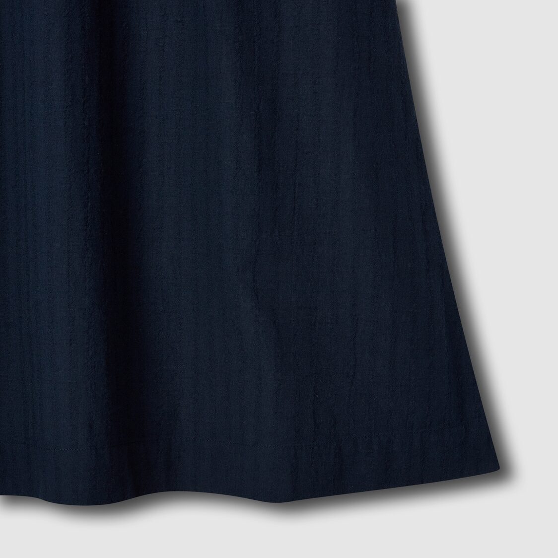 Jaju Women Cotton Shirring Pajama Dress Navy