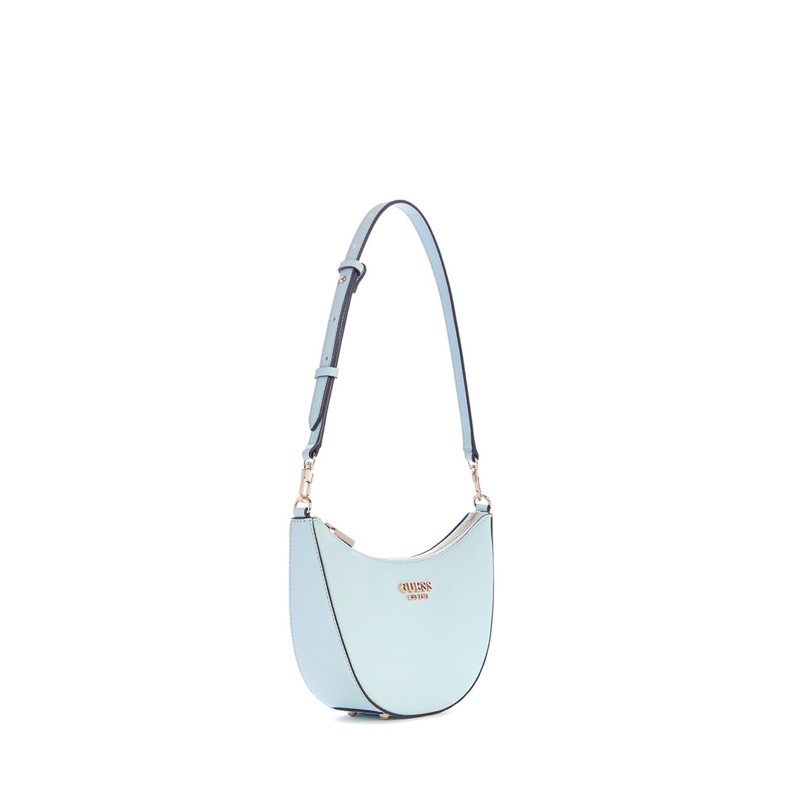 Guess Fedana Mini Top Zip Shldr Bag,Powder Blue