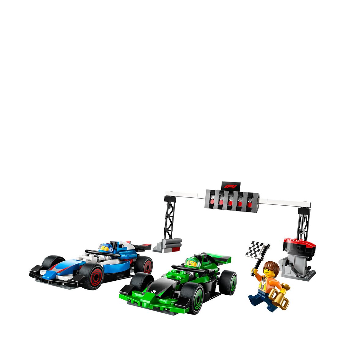 LEGO 60474 F1® Grid with VCARB & Sauber Race Cars