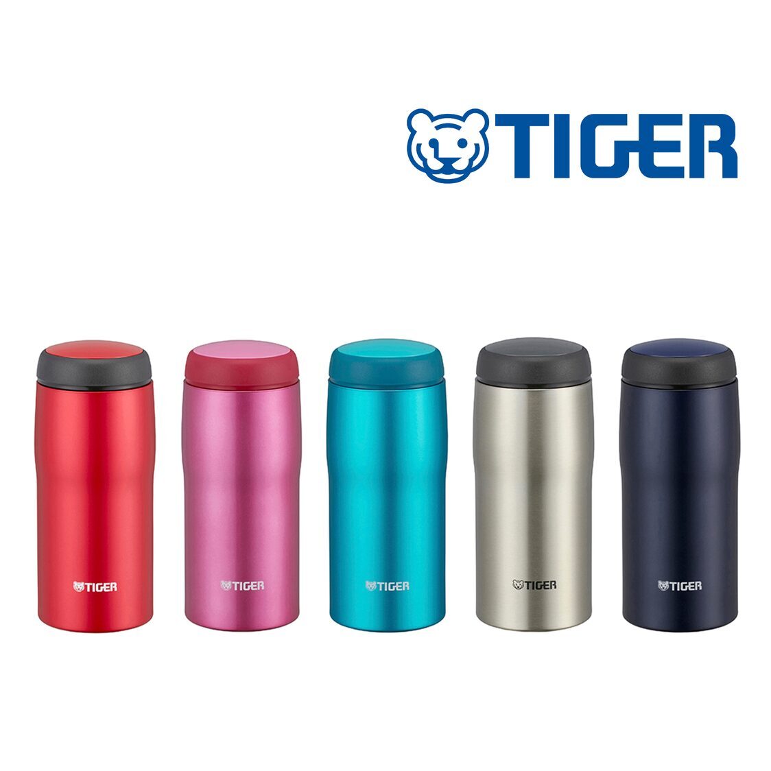 TIGER Double Stainless Steel Mug 360ml - Clear Stainless (MJA-B036 XC)