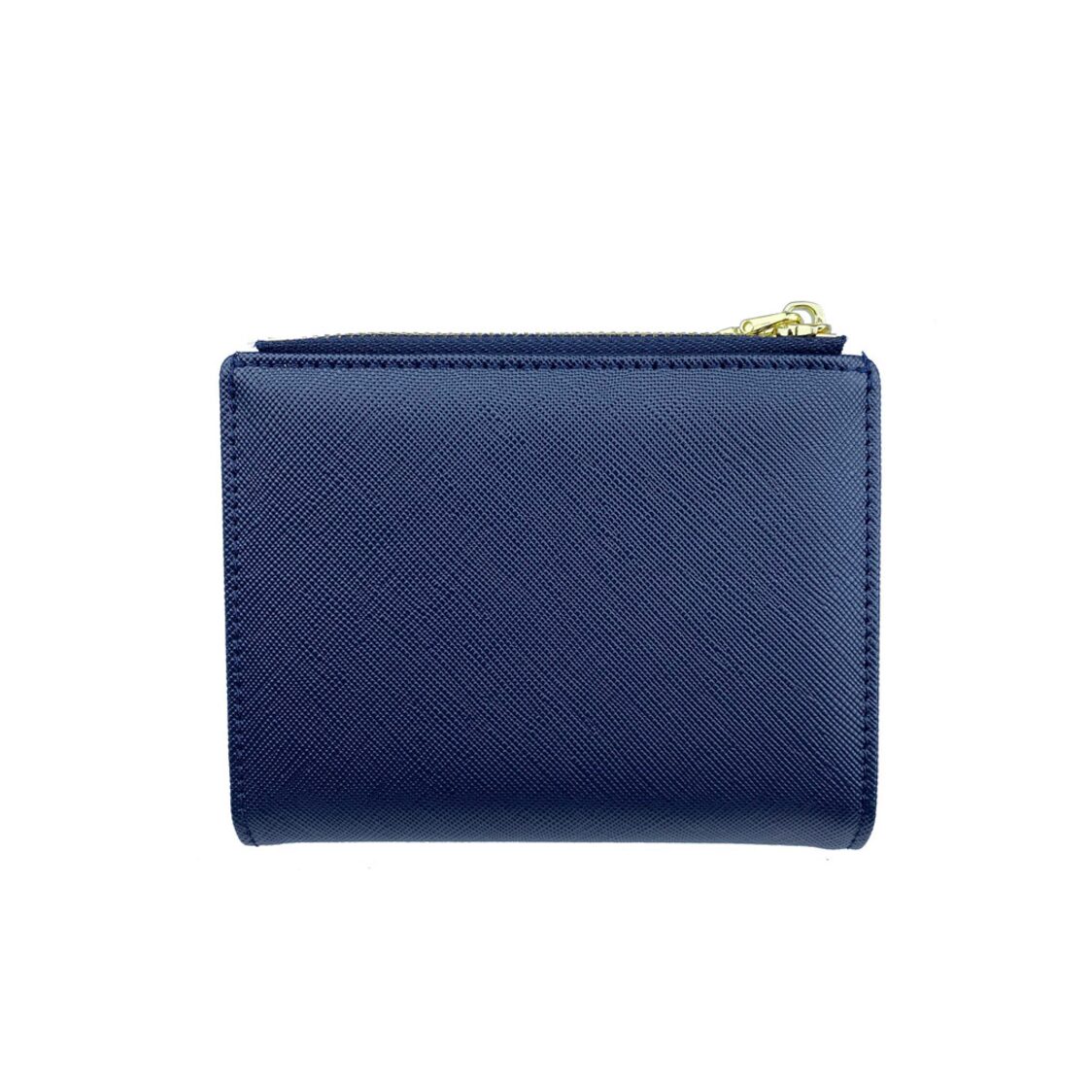 Mel&Co Saffiano-Effect Bifold Compact Snap Wallet