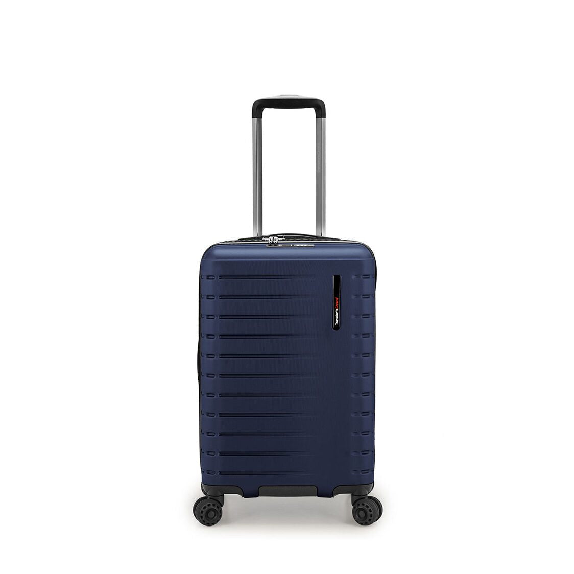 Traveler's Choice Castroville 54cm Cyclone Wheels Expandable Trolley Case with TSA Lock & Anti-theft Zipper - Navy