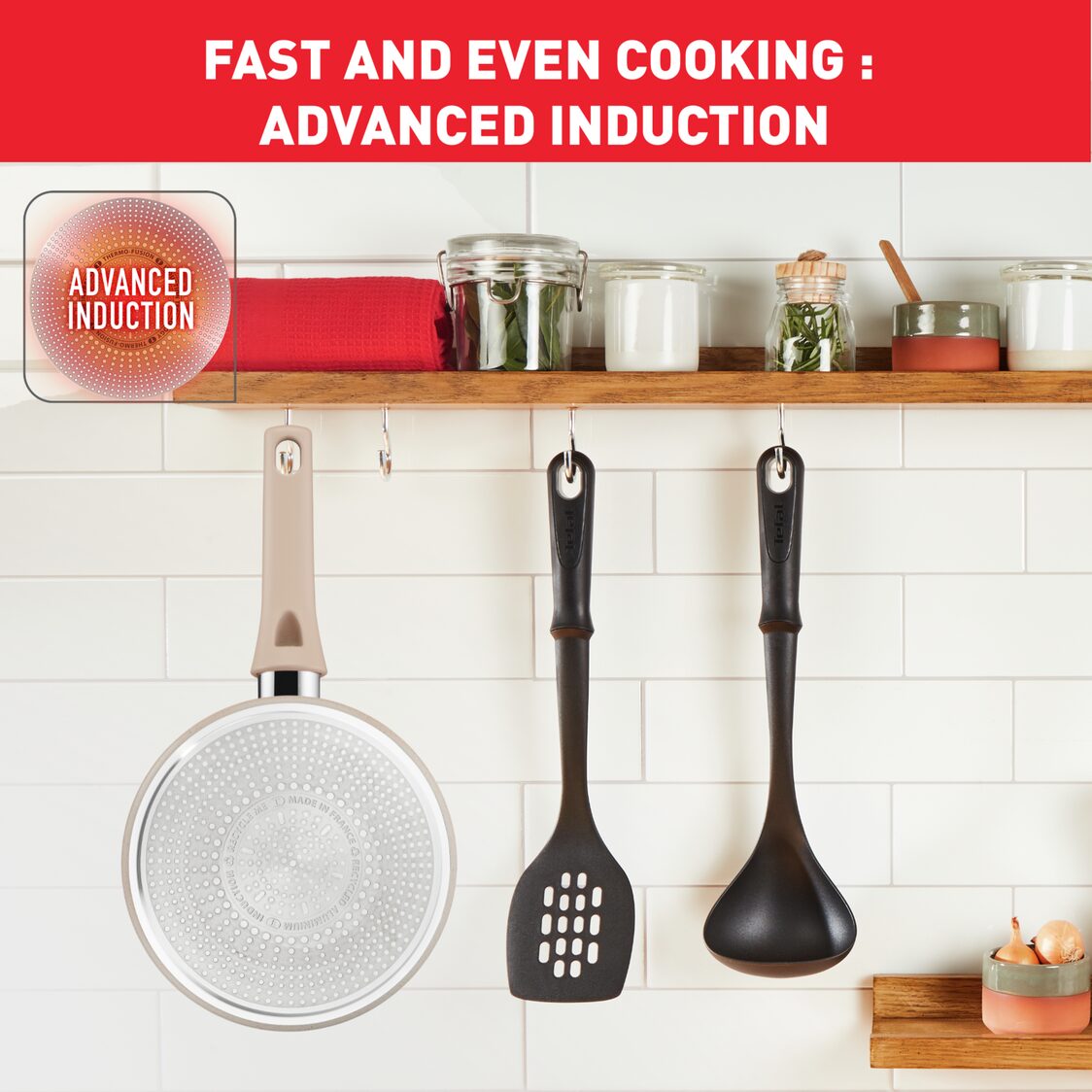 Tefal Delight Induction Sauce Pan 16cm - No Lid (G29328)
