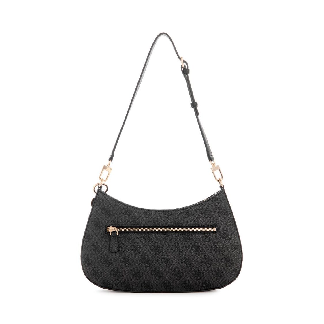 Guess Noelle Ii Top Zip Shoulder Bag,Coal Logo