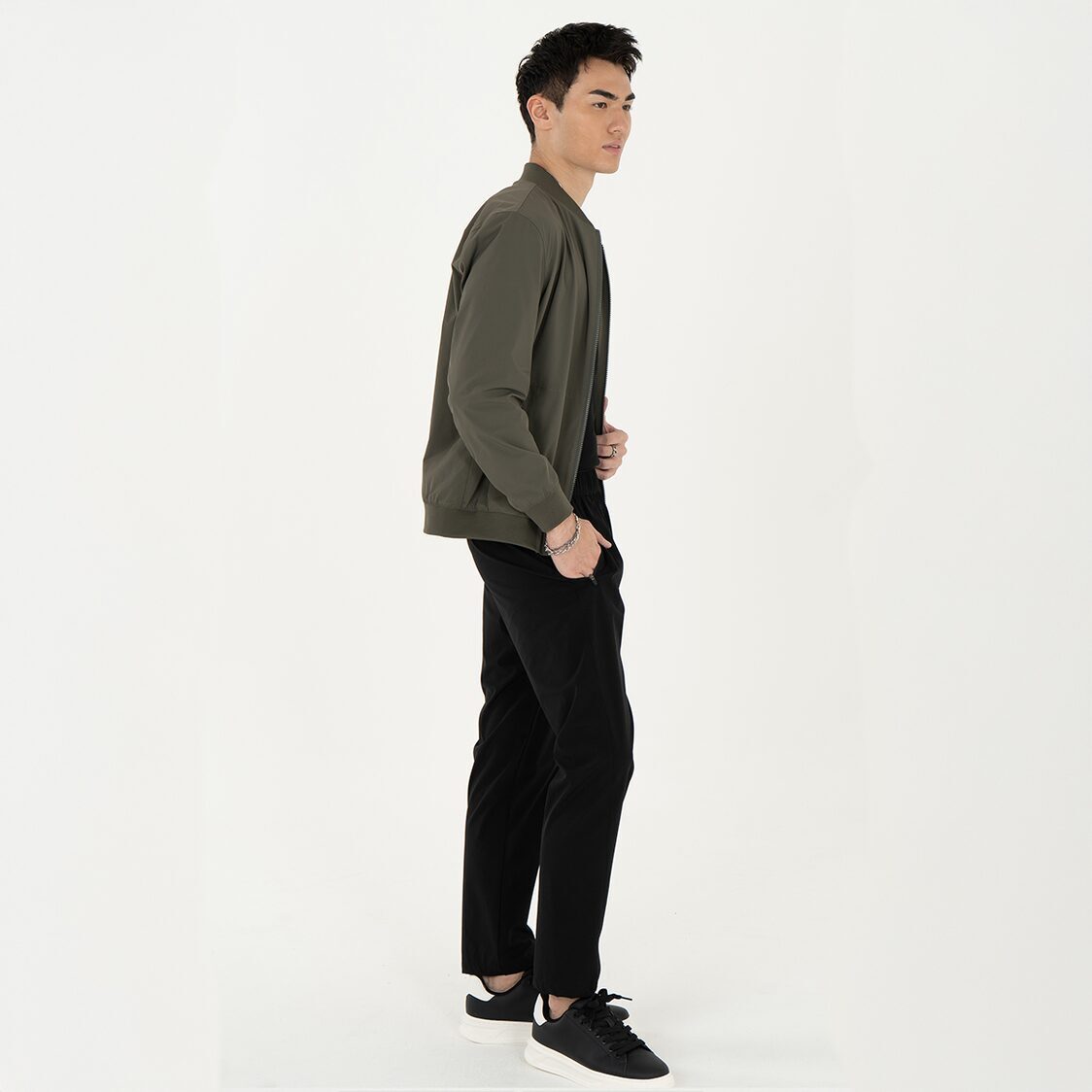 K/WOODS Packable Bomber Jacket - Army Green