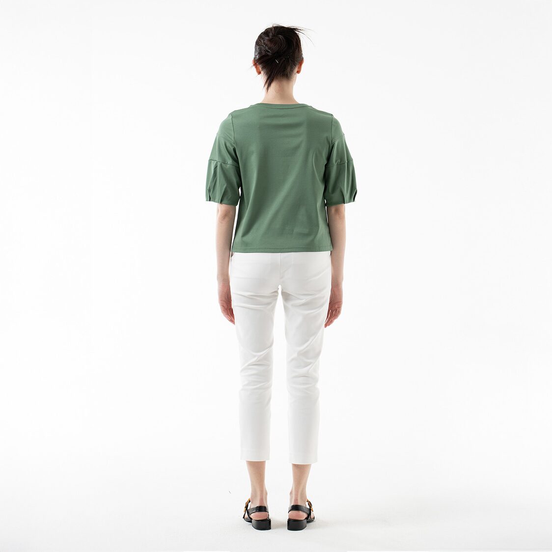 K/WOODS Cloud Sleeve Top in Sage Green