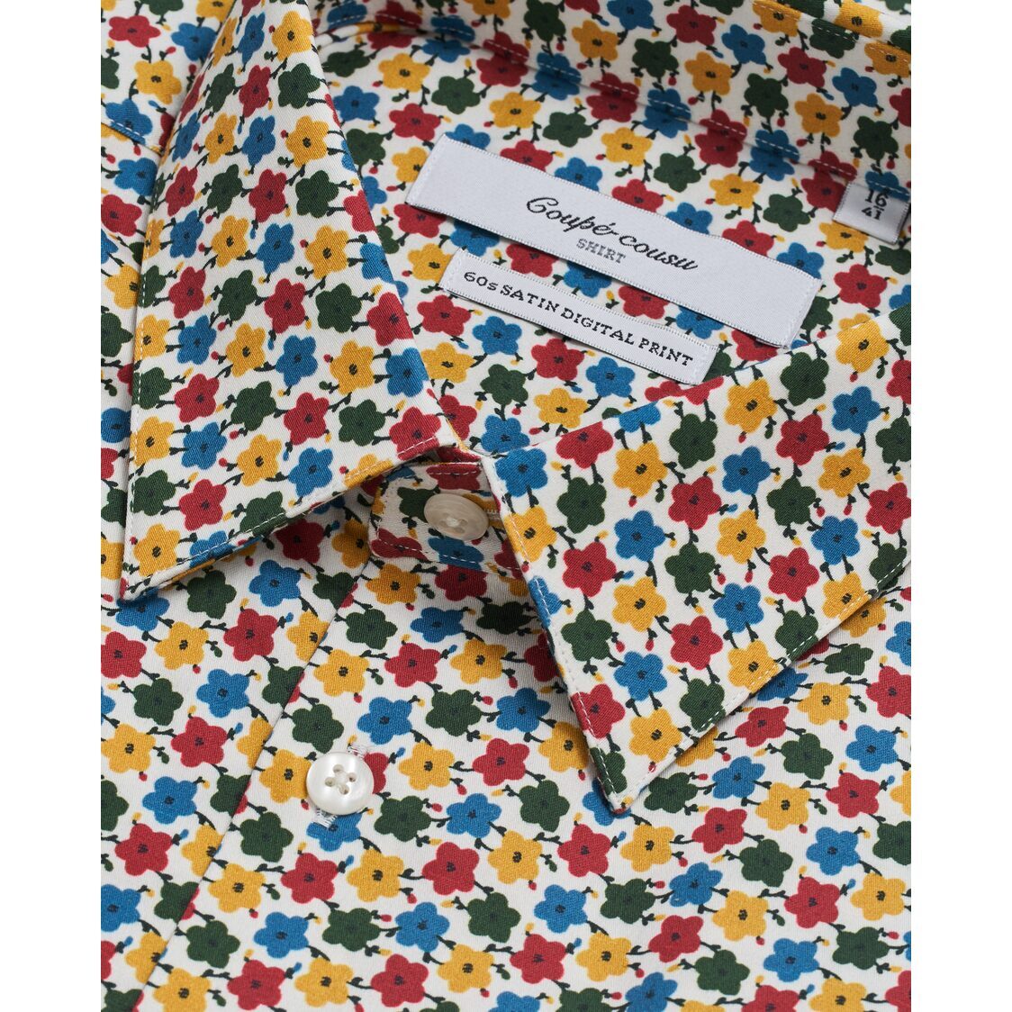 Coupe Cousu Short Sleeve Shirt, Print CCSSE302-PRINT