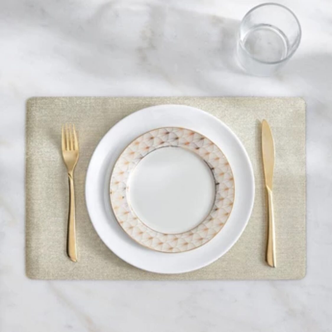 J. Rapee Metallic Placemat Gold