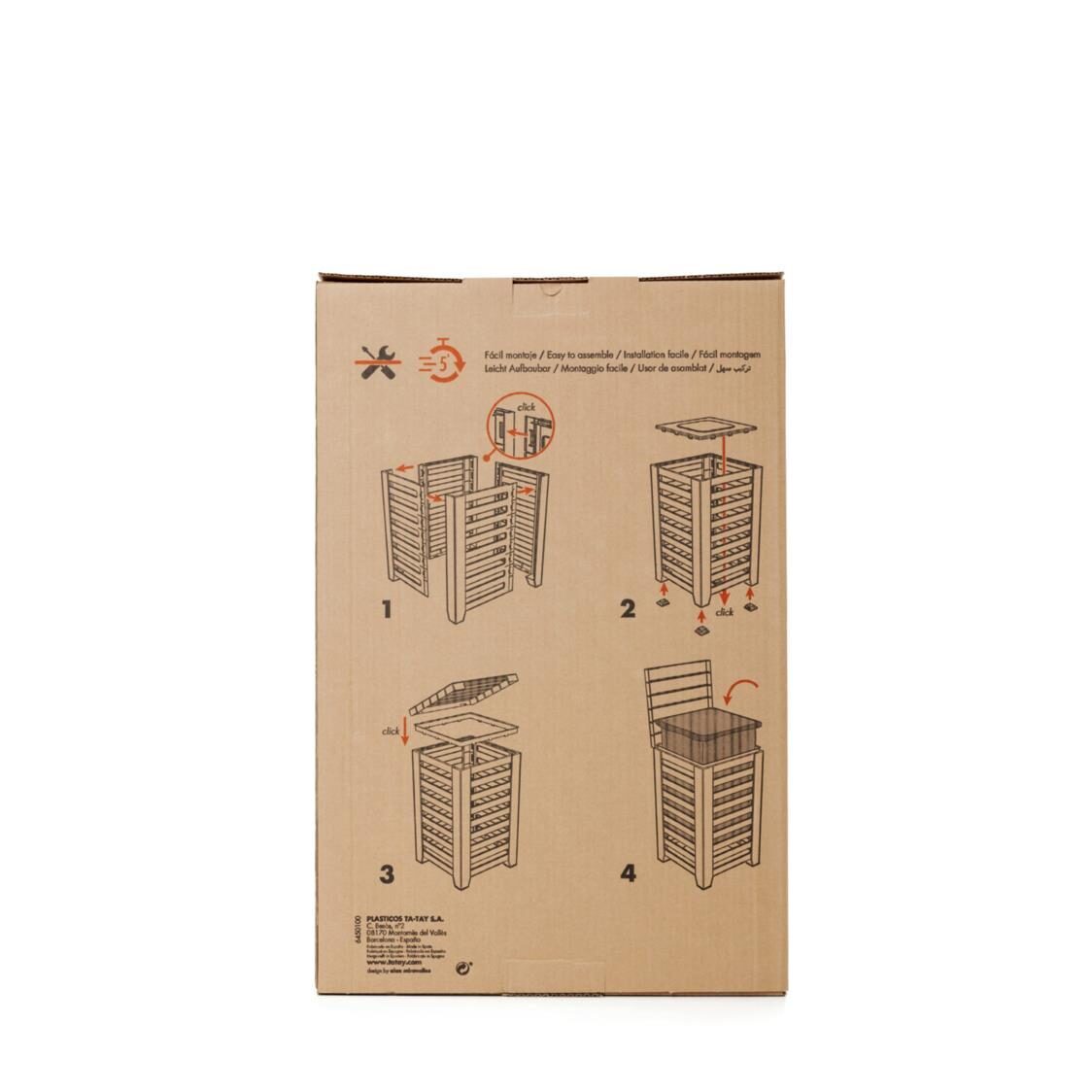 Tatay Laundry Hamper Lombok Brown