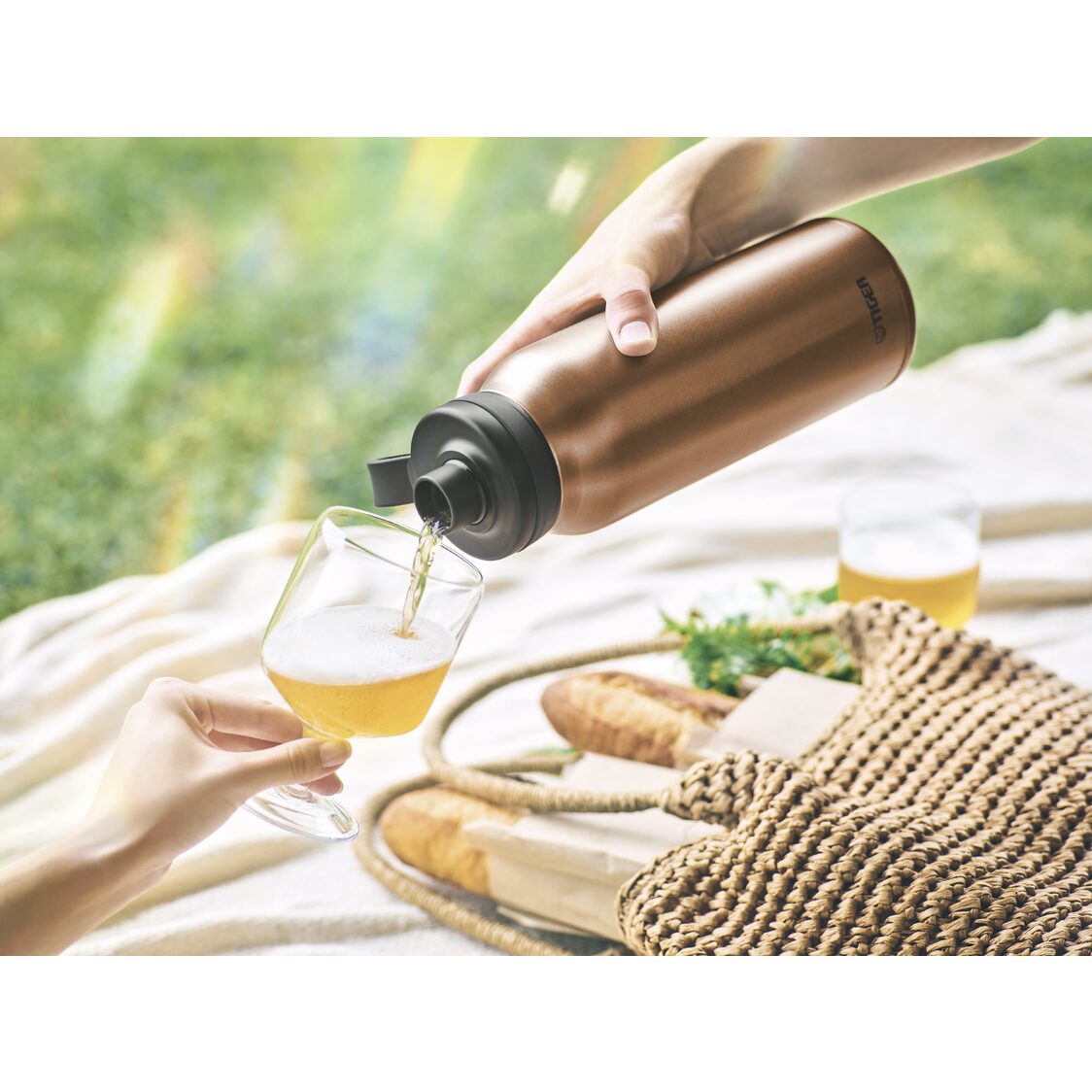 TIGER Anti-Bacterial Double Stainless Steel Carbonated Bottle - Copper (MTA-T080 DC)