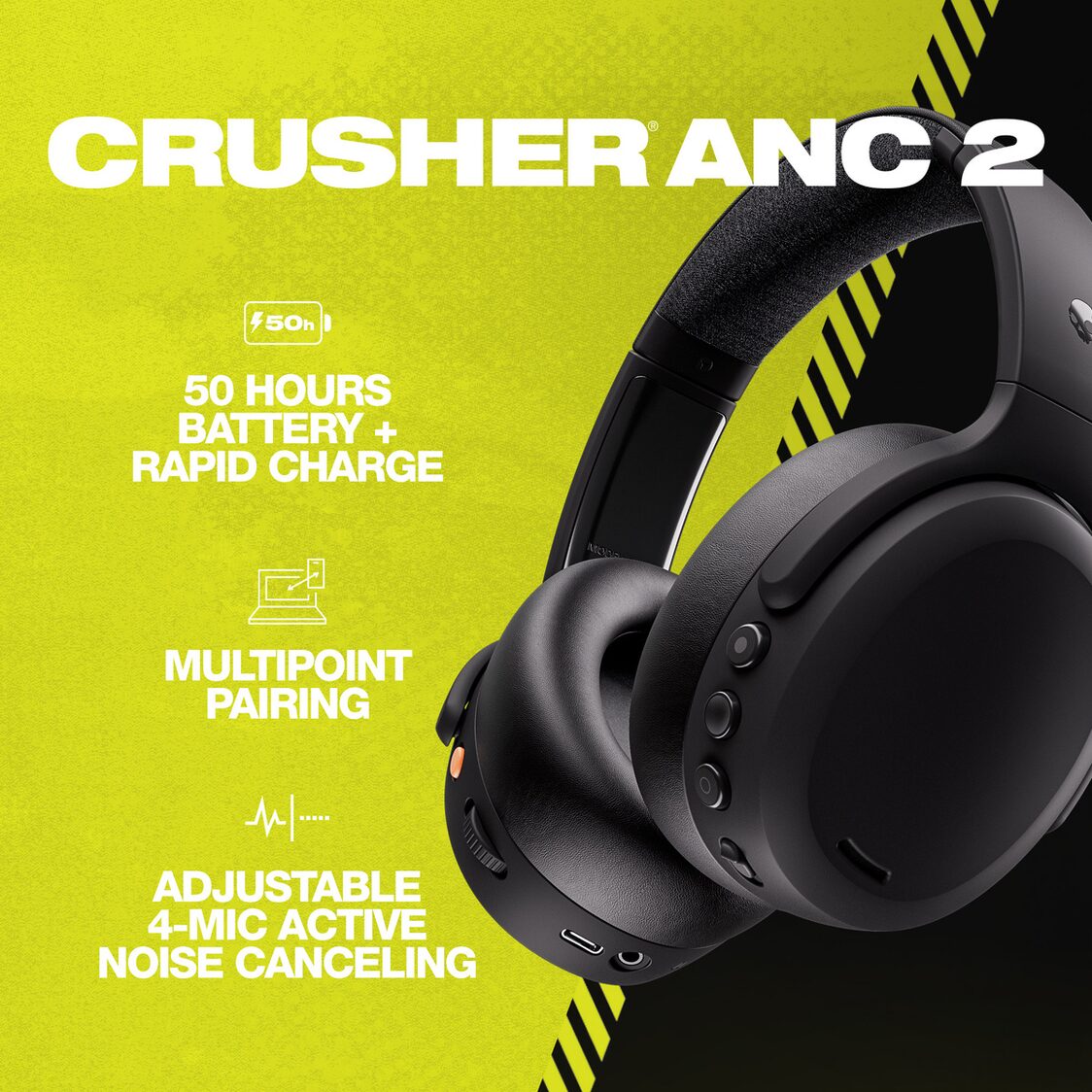 Skullcandy Crusher Anc 2 Wireless Over-Ear True