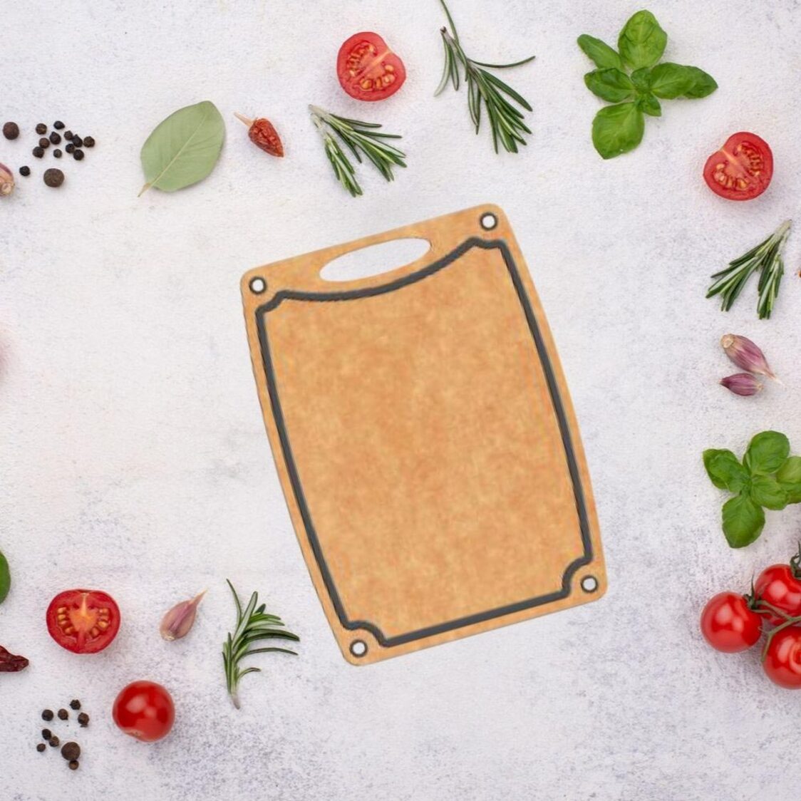 Safico Pro Wood Fibre Cutting Board With Silicone Pad 37cm Set of 2 (1917SF-QAS09-MP2)