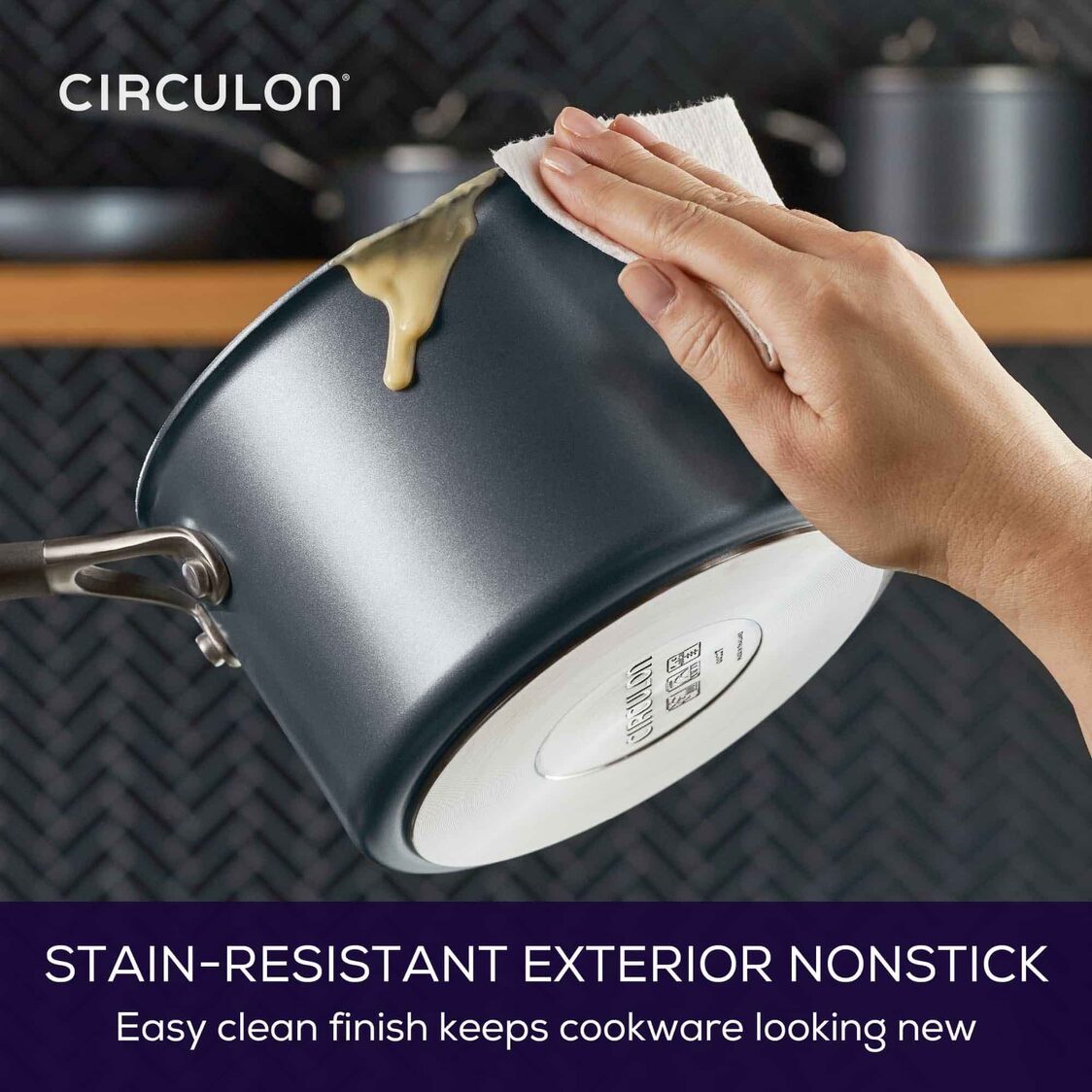 Circulon ScratchDefense A1 Nonstick 14cm/0.9L Milk Pan with Spout