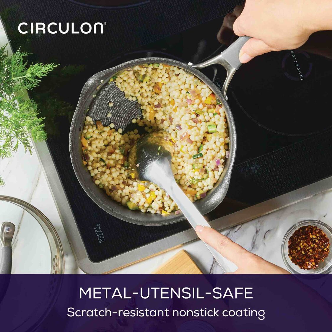 Circulon ScratchDefense A1 Nonstick 14cm/0.9L Milk Pan with Spout