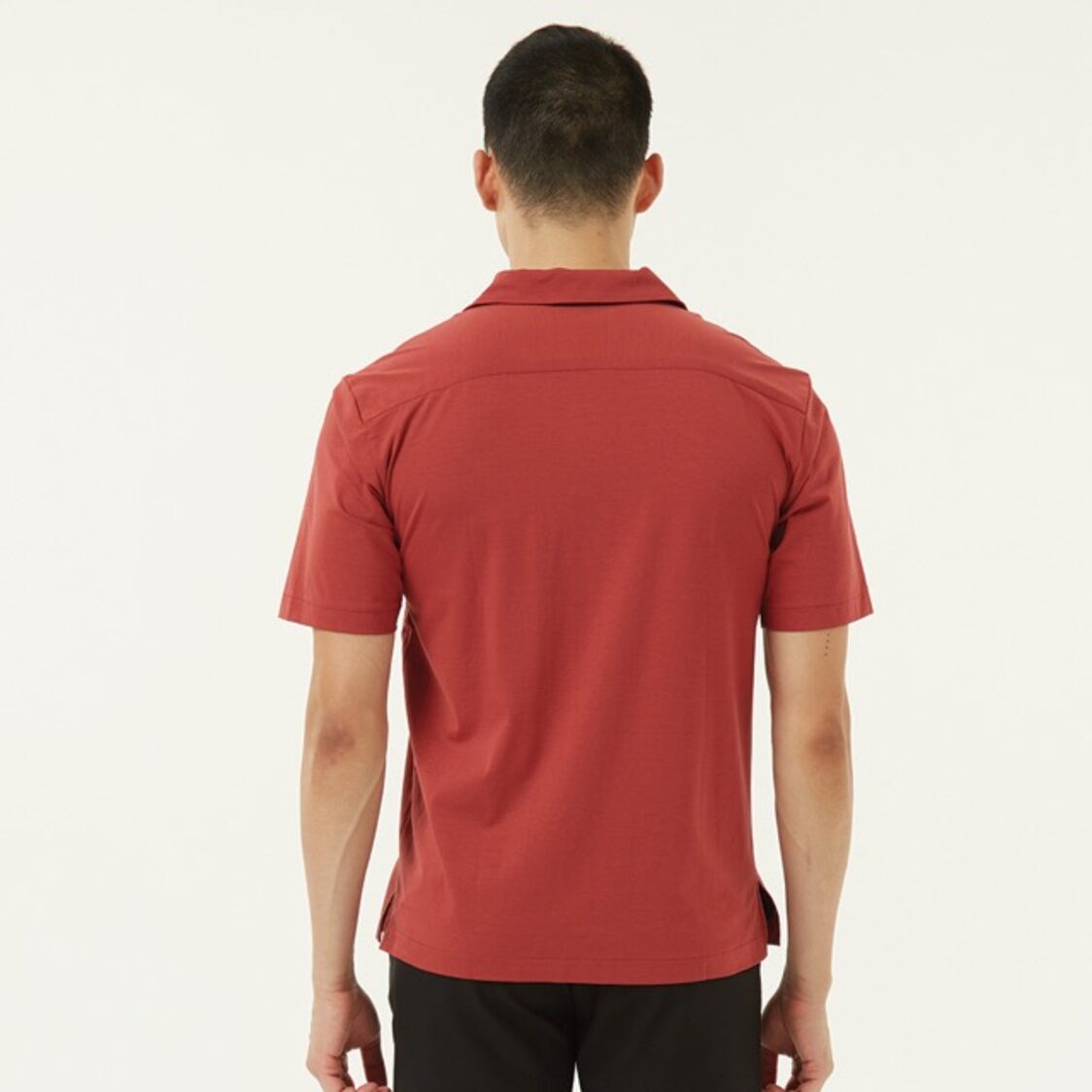 K/WOODS Mercerized Camp Shirt in Rust